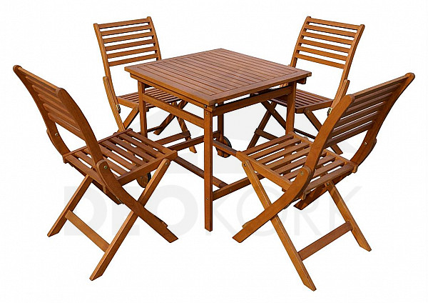 Garden folding wooden set from acacia PARIS