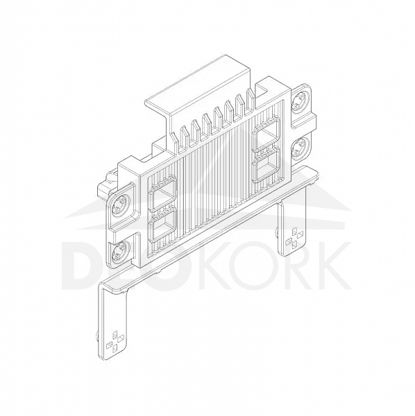 CLICK SYSTEM Start and end clip 9251 for 9250 to plinth 9556, TWINSON