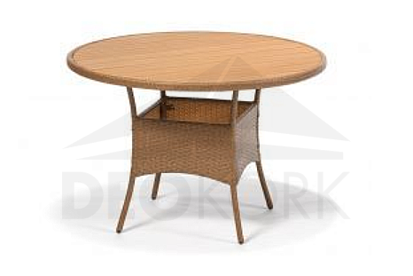 Garden rattan table NAPLES (cappuccino)