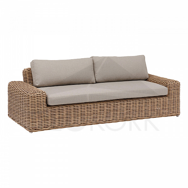 Rattan 3-seater bench MALAGA