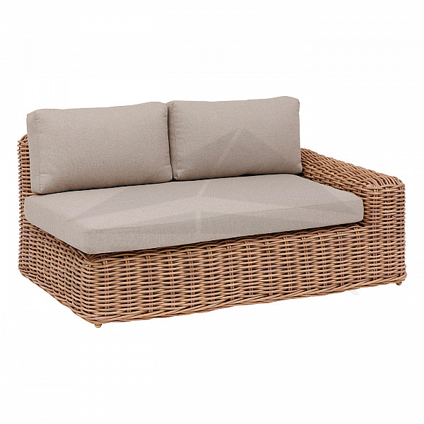 Rattan 2-seater bench MALAGA (left)