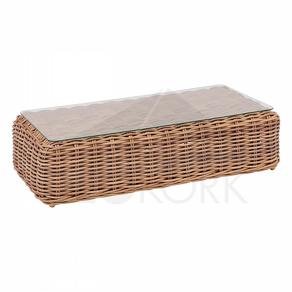 Rattan table 125x64 cm MALAGA