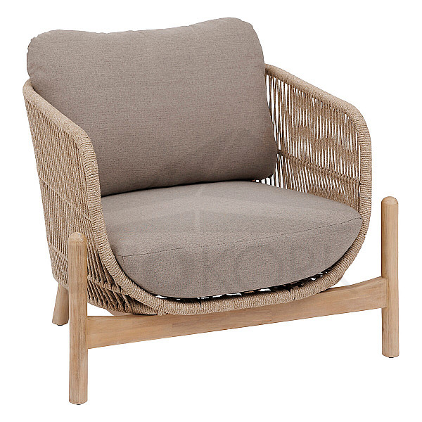 Luxury acacia armchair ZARAGOZA