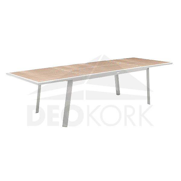 Aluminum table NOVARA 220/314 cm (white)