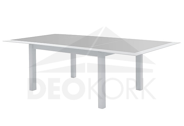 Aluminum table VERMONT 160/254 cm (white)