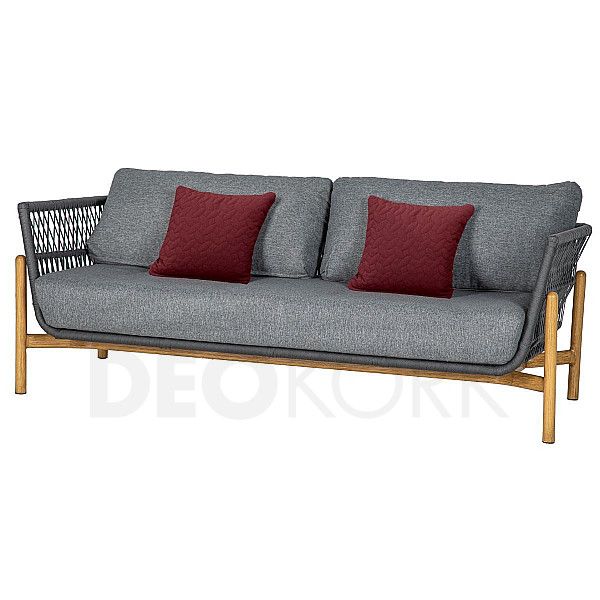 Aluminum 3-seater bench BOLZANO