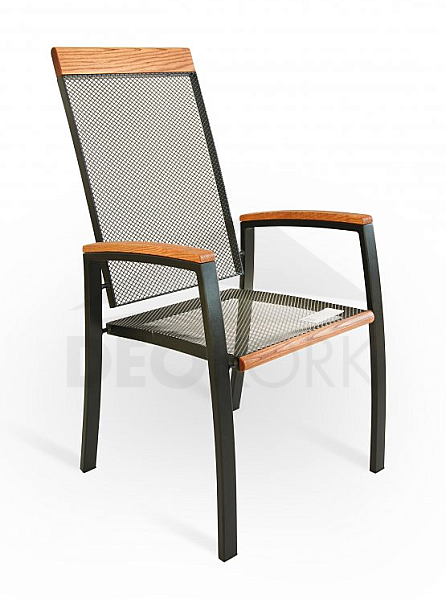 Metal armchair MANHATTAN (black)