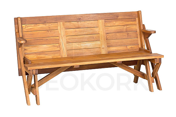 Teak bench MORENO