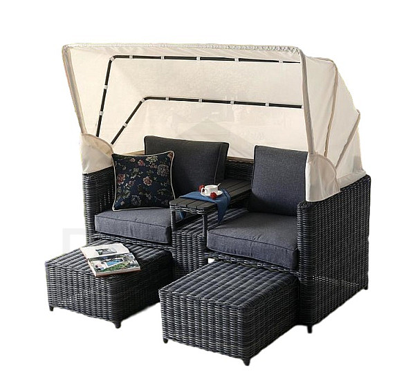 CALI rattan set for 2 (FREE cushions)