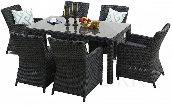 Rattan dining set SIERRA 1+6