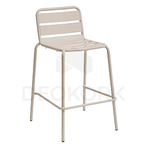 RUBBY aluminum bar stool (ivory)