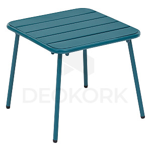 Aluminum side table RUBBY 45x45 cm (turquoise)