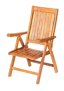 Folding teak armchair VERONA