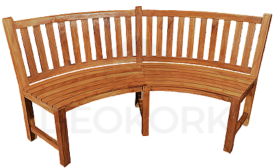 Teak circular bench