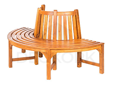 Teak circular bench AGNESS IV