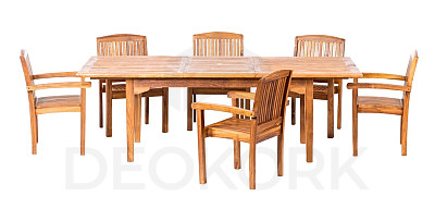 Teak set ELEGANTE PARIS