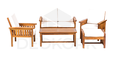 Teak set ROSALINE