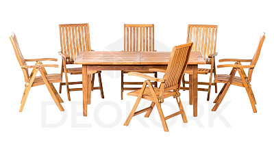 Teak set ELEGANTE RIVA