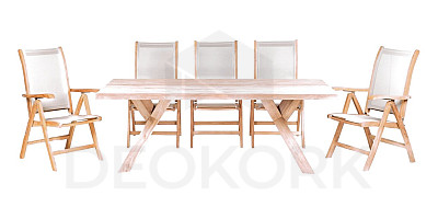 Teak set SPIDER DIVA