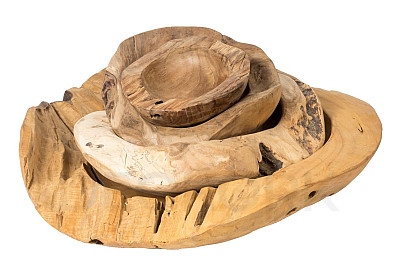 Teak bowl EROZE NATUR II