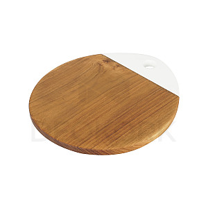 Teak cutting board BETSY white