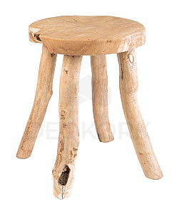 Teak stool KOVBOJKA II