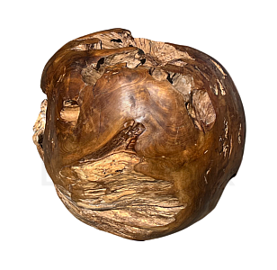 Teak sculpture BALL III