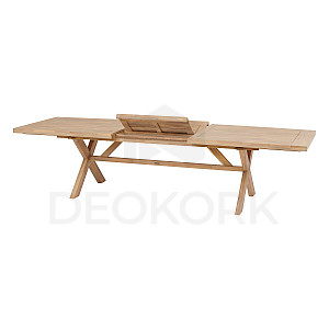 Garden dining table made of acacia OHIO 232/308x100 cm