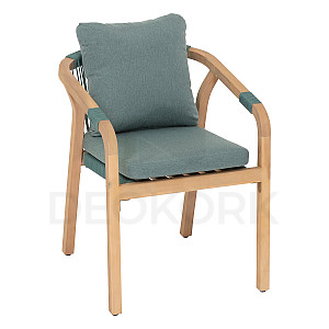 Luxurious acacia dining chair BRIGHTON (olive)