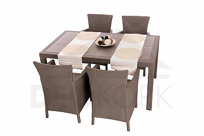 Artificial rattan garden set HAVANA 1+4 (cappuccino)