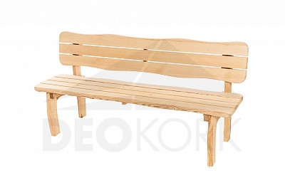 Massive VIKING pine garden bench (40 mm) - different lengths