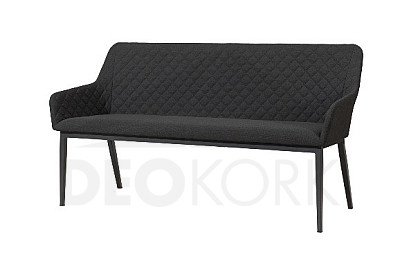 Garden aluminum 3-seater bench PARIS (anthracite)