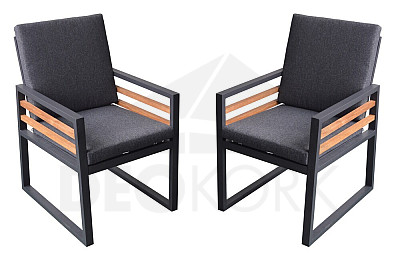 Aluminum armchairs NEWPORT DUO (2 pcs.)