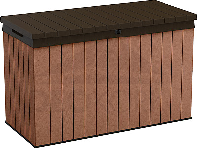 Plastic storage box 662 L (brown)