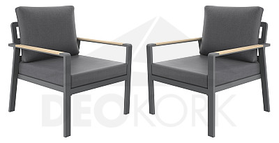 Aluminum armchairs BOSTON DUO (2 pcs.)