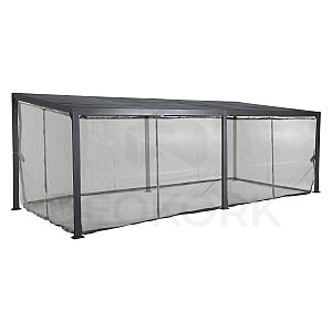 Insect net LUXURY 6x3,5 m (graphite)