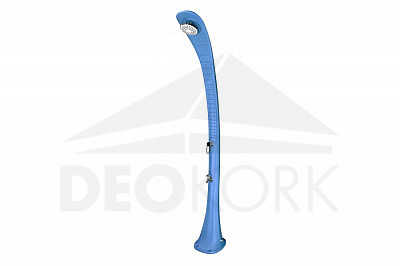 COBRA solar shower with foot wash (blue)