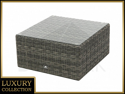 Rattan table/stool 73 x 73 cm BORNEO LUXURY (grey)