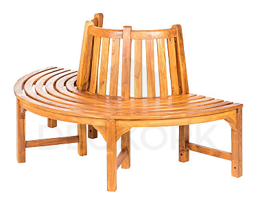 Teak circular bench AGNES