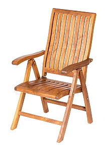 Folding teak armchair RIVA