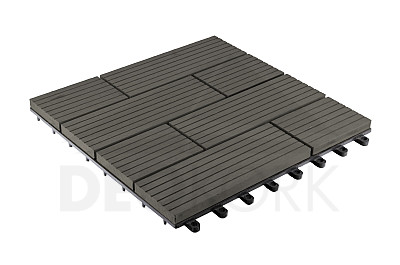 WPC interlocking tile board (light gray) 23 x 300 x 300 mm