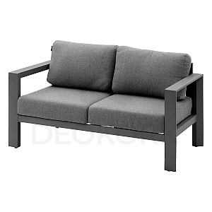 Aluminum 2-seater bench VANCOUVER (grey)