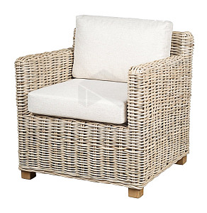 Garden rattan armchair MIRABELLA