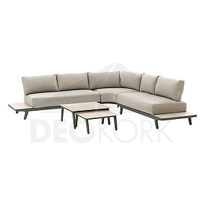 Aluminum luxury set SAN DIEGO for 7 people