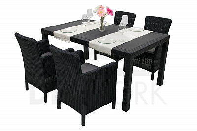 Garden rattan set DANTE 1+4 (anthracite)