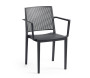 Plastic armchair with armrests STOCKHOLM (various colors)