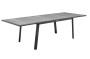 Aluminum table ALORA 170/264x101 cm (grey-brown)