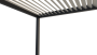 Garden aluminum pergola for the wall 4x3 m (anthracite)