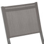 Aluminum chair with fabric FIESTA (grey-brown)