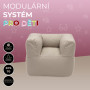 Children's textile garden chair MODULTEX KIDS (cappuccino)